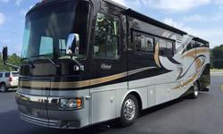 2008 Monaco Diplomat PDQ (NY) - $133,900
Length: 41 ft
Color: Silver/Black w/ gold accents
Slideouts: 4
Sleeps: 4 (king bed, sleeper sofa)
Air Conditioners: 2 (central air)
Mileage: 22,000
2 TV's (satellite), Radio/AM/FM/SIRIUS/Interior sound system,