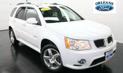 ***#1 MOONROOF***, ***ALL WHEEL DRIVE***, ***CLEAN CAR FAX***, and ***ONE OWNER***. Nice SUV! Welcome to Orleans Ford Mercury Inc! Confused about which vehicle to buy? Well look no further than this good-looking 2008 Pontiac Torrent. This Torrent's engine