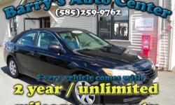 **Get a FREE 2 Year Unlimited Mileage Warranty!!**
This Camry has super low miles, you won't find a better deal!! Its loaded up and ready to go!
At Barry?s Auto Center you can buy with confidence; we?re giving away 2 year unlimited mileage warranties on