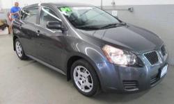 GM Certified, 2.4L 4-Cylinder VVT-i, 5-Speed Automatic, Carbon Gray Metallic, Cloth, 1.9% available, alot of bang for the buck, BUY WITH CONFIDENCE***NOT AN AUCTION CAR**, FRESH TRADE IN, and hard to find unit. This gorgeous 2009 Pontiac Vibe carries a