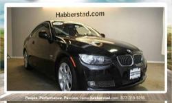 This vehicle is absolutely striking! This BMW 3 Series gets 16 miles per gallon in the city and gets 25 miles per gallon on the highway. It comes equipped with options like Ski Bag Cold Weather Pkg -inc: Heated Front Seats, a Bluetooth Interface Bmw