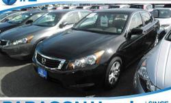 Honda Certified. Sleek Black! Get ready to ENJOY! Only one owner, mint with no accidents!**NO BAIT AND SWITCH FEES! This 2010 Accord is for Honda fanatics looking all around for that perfect, gas-saving car. With a fresh twist on a familiar blend of