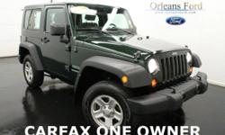 ***6 SPEED MANUAL***, ***CARFAX ONE OWNER***, ***FINANCE HERE***, ***HARD TOP***, ***TRADE HERE***, and ***WELL MAINTAINED***. 4 Wheel Drive! 6spd! Wow! What a nice smaller SUV. This terrific-looking and fun 2010 Jeep Wrangler has a great ride and great