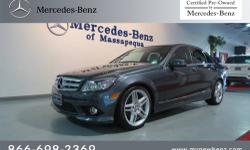 Mercedes-Benz of Massapequa presents this CARFAX 1 Owner 2010 MERCEDES-BENZ C-CLASS 4DSD with just 16589 miles. Represented in STEEL GREY and complimented nicely by its GREY/BLACK interior. Under the hood you will find the 3.0L DOHC 24-valve V6 engine