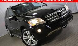 CERTIFIED CLEAN CARFAX 1-OWNER VEHICLE!!! 4MATIC MERCEDES ML350!!! Sunroof - Dual zone climate controls - Power seats - SOS System - Genuine leather seats - Alloy Wheels - Non-smoker vehicle! - Accident and problem free - immaculate condition like new!!!