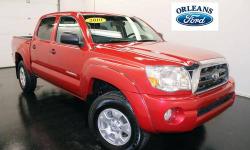 ***CLEAN CAR FAX***, ***CREW CAB***, ***EXTRA CLEAN***, ***FINANCE HERE***, ***SR5***, and ***WARRANTY***. SHOCKING! Your Move! Orleans Ford Mercury Inc is pleased to offer this wonderful 2010 Toyota Tacoma. This superb, low-mileage Tacoma, with grippy