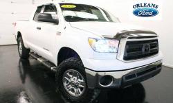 ***5.7L V8***, ***CREW CAB***, ***EXTRA CLEAN***, ***FINANCE HERE***, ***OVERSIZED TIRES***, and ***WARRANTY***. Job work-rated ready! Reliable champ! Orleans Ford Mercury Inc is pleased to offer this reliable 2010 Toyota Tundra that is ready to get to