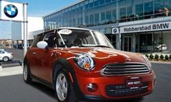 MINI Certified, ONLY 27,945 Miles! Hardtop trim, Spice Orange Metallic exterior. Auxiliary Audio Input, CD Player, Keyless Start, Alloy Wheels, Overhead Airbag, Satellite Radio. CLICK ME!======KEY FEATURES INCLUDE: Satellite Radio, Auxiliary Audio Input,
