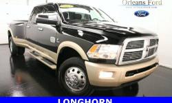 ***CLEAN CAR FAX***, ***CUMMINS DIESEL***, ***DUALLY***, ***FINANCE***, ***LEATHER***, ***LONGHORN***, ***LOW MILES***, ***MOONROOF***, ***NAVIGATION***, ***ONE OWNER***, and ***WARRANTY***. Imagine yourself behind the wheel of this terrific 2012 Dodge
