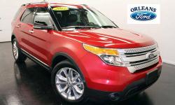 ***20"" POLISHED WHEELS***, ***CLEAN CAR FAX***, ***COMFORT PACKAGE***, ***ONE OWNER***, ***RED CANDY***, and ***XLT***. Lowest price around! Orleans Ford Mercury Inc is proud to offer this great 2012 Ford Explorer. This Explorer's engine never skips a