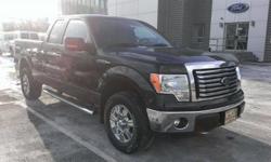 Look at this 2012 Ford F-150 . It has an Automatic transmission and a Gas/Ethanol V6 3.7L/226 engine. This F-150 has the following options: 4-wheel drive -inc: electronic-shift-on-the fly (ESOF), Manual Air Conditioning, Safety Canopy front/rear outboard