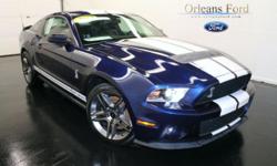 *** 12/12 WARRANTY ***, ***ACCIDENT FREE CARFAX***, ***CARFAX ONE OWNER***, ***KONA BLUE METALLIC***, and ***WARRANTY***. 6 speed manual! Wild Horses! Orleans Ford Mercury Inc is proud to offer this voluptuous 2012 Ford Mustang. Climb into this great Ford