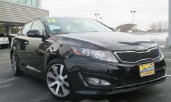 Check out this 2012 Kia Optima SX. It has an Automatic transmission and a Turbocharged Gas I4 2.0L/122 engine. This Optima has the following options: Side-impact door beams, Front/rear crumple zones, Engine cover, Front stabilizer bar, Independent