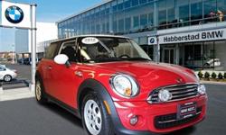 MINI Certified, LOW MILES - 10,232! Chili Red exterior, Hardtop trim. Auxiliary Audio Input, CD Player, Keyless Start, Alloy Wheels, Overhead Airbag, Satellite Radio. SEE MORE!======KEY FEATURES INCLUDE: Satellite Radio, Auxiliary Audio Input, CD Player,