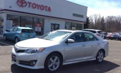 2012 TOYOTA CAMRY SE - EXTERIOR CLASSIC SILVER METALLIC - INTERIOR TWO TONE BLACK AND ASH - 17 INCH ALLOY WHEELS - DRIVER'S POWER SEAT - SPORT TUNED SUSPENSION - SOFTEX TRIMMED SPORT SEATS - REAR SPOILER - BLUETOOTH - USB PORT - KEY LESS ENTRY - SHOWROOM