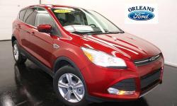 ***4X4***, ***ACCIDENT FREE CARFAX***, ***CARFAX ONE OWNER***, ***FINANCE***, ***RUBY RED!! ***, ***SE ***, and ***WARRANTY***. All Wheel Drive! This 2013 Escape is for Ford fanatics who are searching for that pampered, one-owner gem. Enjoy the safety and