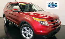 ***CLEAN CAR FAX***, ***DAYTIME RUNNING LIGHTS***, ***LIMITED***, ***ONE OWNER***, ***REAR VIEW CAMERA***, ***REMOTE START***, and ***RUBY RED METALLIC***. Want to stretch your purchasing power? Well take a look at this wonderful 2013 Ford Explorer. This
