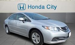 2013 Honda Civic Sdn 4dr Car LX
Our Location is: Honda City - 3859 Hempstead Turnpike, Levittown, NY, 11756
Disclaimer: All vehicles subject to prior sale. We reserve the right to make changes without notice, and are not responsible for errors or