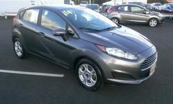 Come see this 2014 Ford Fiesta SE. This Fiesta has the following options: Premium Cloth Bucket Front Seats w/Cloth Back Material, Transmission: 5-Speed Manual, 4-Way Passenger Seat -inc: Manual Recline and Fore/Aft Movement, 5 Person Seating Capacity,