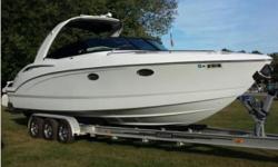 2015 Formula 310-SS, Twin Merc 8.2 MAG ECT B3X, 380hp, Complete with Cockpit Cover, Fully Enclosed Bimini Top and Side Curtains, Fiberglass Radar Arch, Extended Swim Platform, Shore Power, Windlass with Stainless Steel Anchor, Air Conditioner, Shore