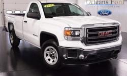 To learn more about the vehicle, please follow this link:
http://used-auto-4-sale.com/108637678.html
*WORK TRUCK*, *12 IN STOCK*, *PRICED TO SELL*, *8"" BOX*, *AUTOMATIC*, and *GMC TOUGH*. Goes to task and then some. GMC Reliability! If you demand the
