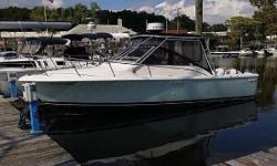 Please contact owner Mike at 516-448-two zero eight eight.
Boat is located in Sea Cliff, New York.
Will sell without engines for $14,000.
Furuno Radar, raytheon fish finder,VHF, Depthfinder, Trim tabs, fresh water system, dockside power, plenty of