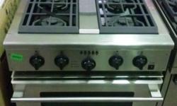 Gently Used GE Monogram Dual Fuel Stainless Steel Range Only $1399
Brand: General Electric Monogram
Gently used in excellent working & cosmetic condition (SEE PICS)
Landlord, Contractor & Builder Packages Available
All types of High End, Mid & Low Priced