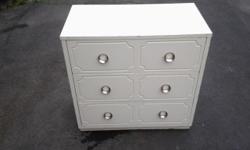 3 DRAWER DRESSER
Needs painting.....does not have dovetail joints
Dresser is: 29 3/4" long - 16" wide - 30" high
The 3 dresser drawers are: 26 7/8" long - 12 7/8" wide - 6 5/8" deep