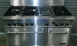 Gently Used 48" Stainless Steel Gas Range W/ 6 Burners - Dual Ovens & Infrared Grill Only $2250
Model # RC288 - IR - 126CB
EXTREMELY CLEAN & WELL MAINTAINED UNIT (SEE PICS)
Landlord, Contractor & Builder Packages Available
All types of High End, Mid & Low