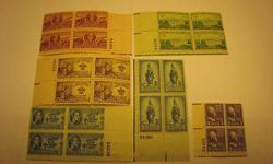 6/ 3 Cent Plate Blocks from 1950
Buy or trade.