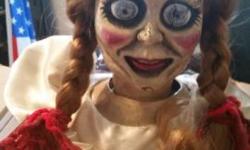 Annabelle replica with letter of authenticity great collectable and will go up in value once the annabelle movie is released 600 firm possible trades depending on the item serious inquiries only.