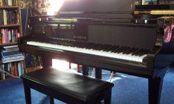 Beautiful Samick Baby Grand Piano with black lacquer finish and matching bench. Only 3 years old. Like new MINT CONDITION! must see!