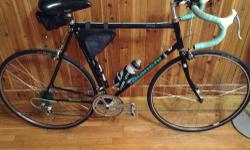 Bianchi bike with continental ultra sport tires and Araya rims module 700 x 25 c has Shimano 105 wheel Calabers, breaks all components 105 and wheel hubs and pedals and Tange head set, Sakae custom handle bar the bike is fast and rides excellent the bike