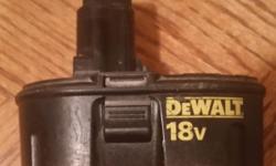 Up for sale is a battery pack
Model: DW9099
Brand: DeWalt
Color: Black
Voltage 18 volt
Condition In good condition. Untested. Must be tested.
Price $20
Have a set of 2 ryobi battery for $35
Call text 3477815571