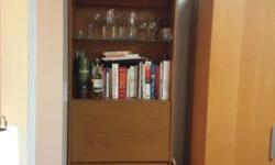 Two shelving units perfect for dining rooms, living rooms, in-between rooms, or anywhere, really! Cabinet on the bottom, glass shelves on the top. Perfect for piling up books, as you can see.
$20 for each shelf. Or make an offer! Must pick up and take