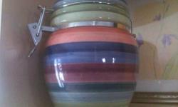 Beautiful, colorful ceramic kitchen canisterset ( set of 4), perfect with any decor !!! excellent condition, never used...moving sale..
$25. cash pickup in Brewster....call or text 914-548-8839 for pickup.