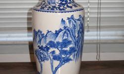 ceramic vase 15" tall good condition
