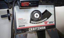 9" Craftsman Table Saw. It's in our garage, easy to come and check it out. Good running condition with a good blade. Cash only and pick up. Let us know when you want to see it and we will be here! $30 OBO