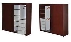 Wardrobe with 3-Doors and 3- Bottom Drawers. Beautiful Design. Colors can be mixed and matched or Solid Color as you like. Please see color chart for available colors. Strong Construction. Made of Melamine. This Wardrobe Is Also Available In Custom Sizes.