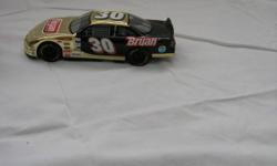 I am selling my 24k Gold plated die cast Nascar replica of the 30 Derrick Cope die cast gold plated car
The gold plated die cast are great shelf items for the nascar man cave I am only asking $49.00 for this great Nascar collectable history item that