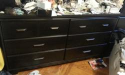 Off Black finish chest w/5 drawers $200
Off black finish dresser w/6 drawers $250
Also available a bed, dressers, chests, armoires,dining set with 4 chairs. a bar with 2 stools and other pieces of furniture and home decor. Fully furnished 2 bedroom