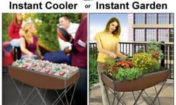 For sale is one (1) EASY GARDENER QUICK AND EASY GARDEN & COOLER
RETAILS FOR ABOUT $80
THE PERFECT 2-in-1 INSTANT GARDEN OR COOLER!
The Instant Garden is the perfect solution for small yard spaces or when you're tired of all the bending and kneeling