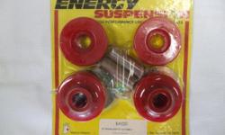 New Energy Suspension 9.4102R (RED) Universal Mounts/Isolators Soft Durometer Bushing 70A. Universal Mount Set PN 9.4102 uses softer 70A Durometer bushings which is best for applications which require a higher degree of insulation. Universal transmission
