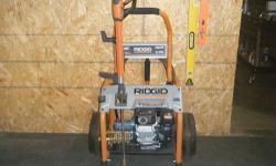 Ridgis gas power washer, 3300PSI, 3.0GPM, Subaru 5HP gas engine, only 5 hours of use. $550.00 Call 315-783-6716 for more info.