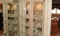 We are having a HUGE BLOWOUT moving sale! Everything must go. Your purchase helps us start over in another state.
We have a gorgeous all wood China cabinet that separates I to two pieces (top and bottom). Beautiful glass with intricate design detail in