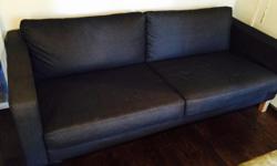 KARLSTAD Sofa, Sivik dark gray. Almost $250 off retail price (when you count sales tax).
Barely used, in mint condition, and from a smoke free home.