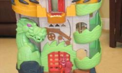 This is a retired piece. Selling on Amazon for $139! My son outgrew and wants to sell. Great condition with all original pieces (figures, arrows, etc.). Great gift!
Fisher-Price Imaginext Dragon World Fortress
by Fisher-Price
Price: $139.99 & FREE