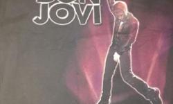 Hello for sale is a Bon Jovi 2010 tour shirt.. The shirt was sold when his concert was the first concert to open up met life stadium.. The shirt is black and is x-large
This ad was posted with the eBay Classifieds mobile app.