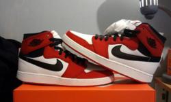 Deadstock pair of Jordan AJKO 1s in the Red/Black/White colorway. I have a size 9. The shoes have the OG box and receipt. Looking for $150.