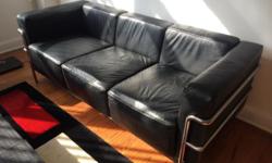 This modern, designer Le Corbusier style LC3 3-seat sofa is in excellent condition, looks great, and is very comfortable.
It's not made cheaply like most other imitation designer couches.
Delivery could be an option depending on your location. Contact me